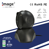 Lecteur de codes-barres omnidirectionnel mains libres, plateforme USB filaire, lecteur QR 1D 2D, numérisation continue, pour la vente au détail et les supermarchés