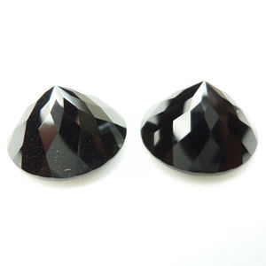 100% Onyx noir naturel rond brillant coupe lâche pierre de naissance mélange de pierres précieuses taille calibrée forme personnalisée pierres précieuses de guérison OEM - Product Image 5