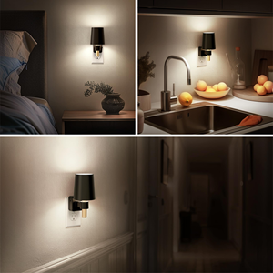 Lámpara de Noche Enchufable para Pared, Luz Blanca Suave de 3000K, Regulable, para Pasillo o Dormitorio - Product Image 3