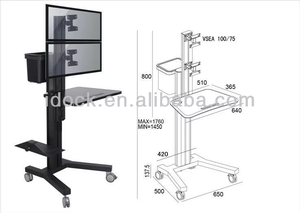 PC Keranjang Mobile/Meja Komputer/Meja Laptop VZ1602A - Product Image 3