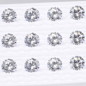 ルースモアッサナイト0.5ct-10ctサイズGRA認定DVVSホワイトラウンドシェイプモアッサナイトダイヤモンド - Product Image 1