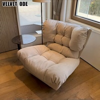 Canapé Milano Cloud - Canapé Lounge Simple en Peluche Beige Capitonné Moderne Confortable Siège d'Accent pour Salon Décoration Intérieure