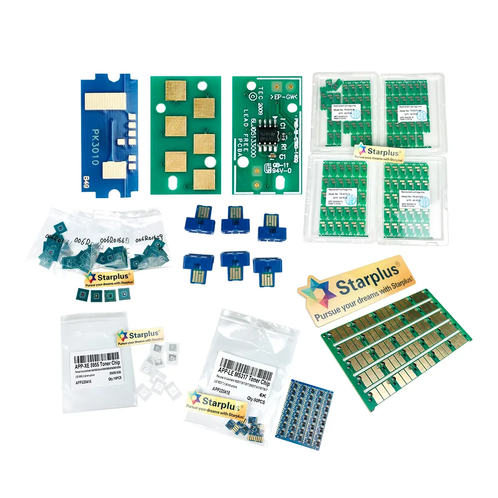 Starplus reset and new chip for Konica minolta for OKI for Kyocera for Canon for Toshiba for Xerox for Lexmark cartridge chips