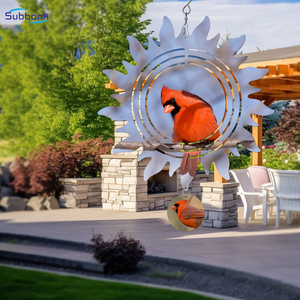 Subbank Diy Photo Print 8 ''Zon Wind Klokkenspel Dubbelzijdig Metalen Blanco Sublimatie Wind Spinner Huis Tuin Decoratie - Product Image 5