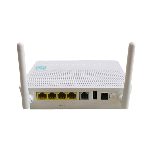JUQU Used H1S-3 Xpon Gpon Ont 1GE+3FE+Tel+USB English Firmware Eg8141A5 Hg8546M Fiber Optic 12V Modem Router ONU