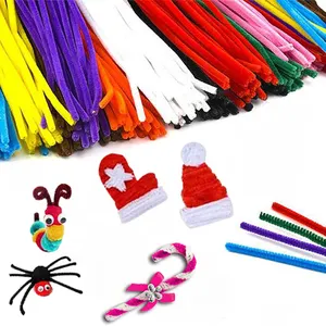 Hobby and Craft Supplies Pipe Cleaner in Assorted Colours | Fluffy pipe 30cm x 6mm | DIY Toy Chenille Stems Craft Supplies
