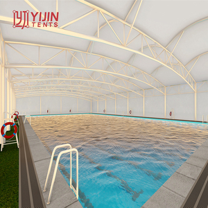 China Yijin Professioneel Product Pvdf Stof Trektent Zwembad Dakmembraanstructuur - Product Image 1