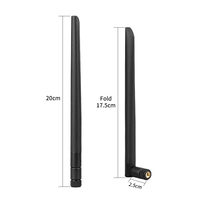 Router WiFi de Doble Banda 2.4GHz 5.8GHz, Antena con Interfaz Roscada, 5dBi de Alta Ganancia, Tipo Plano de Goma, para AP, Cámara, OEM, Personalizado