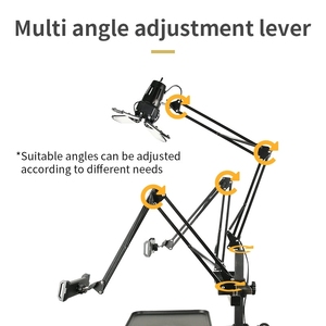 Estación de Trabajo Móvil Multifuncional para Tatuajes con Luz de 60w, Soporte Doble Ajustable para Teléfono, Mesa de Trabajo para Tatuajes, Carrito de Trabajo para Tatuajes - Product Image 4