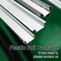 Profilé en aluminium LED encastré pour cloison sèche, bandes lumineuses LED en plâtre, profilé en aluminium pour mur, canal