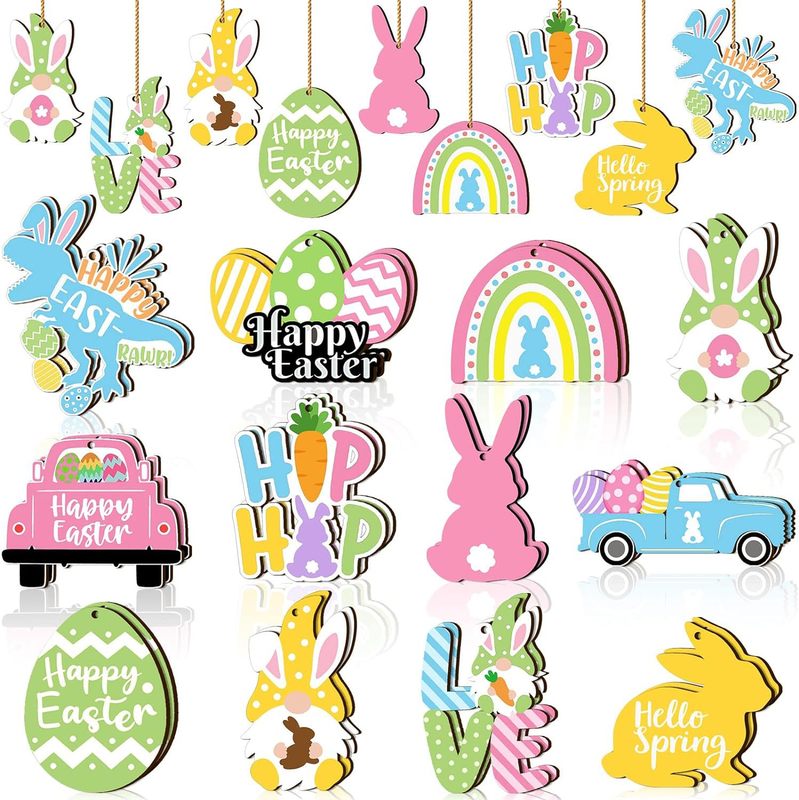 DAMAI Eco Friendly Happy Easter Decoration