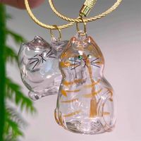 Boîte de rangement pour poils d'animaux en acrylique, pendentif capsule pour poils de chat, urnes commémoratives, collection de souvenirs, bouteille sensorielle, ornement commémoratif pour chat