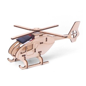 Giáo Dục Bằng Gỗ Năng Lượng Mặt Trời Máy Bay Trực Thăng Máy Bay Điện Xe Lắp Ráp Năng Lượng Mặt Trời Hệ Thống Đồ Chơi DIY Khoa Học Trường Dự Án - Product Image 4