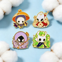 4 Stile Ritter-Emaille-Pins-Set, niedliche Spielfigur-Anstecknadel, Hornet-Brosche für Rucksack, Jacke, Kleidung, Sammlerstück, Geschenk