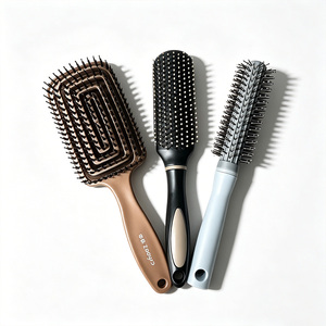 A302 Série Combinée Direct Usine, Logo Personnalisé, Peigne en Plastique pour Salon de Coiffure avec Laser Ionique, Barre de Bouclage + Peigne à Dents Écartées Confortable - Product Image 1