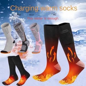 Venta al por mayor 7,4 V batería recargable eléctrica calcetines calefactables tripulación para invierno al aire libre de esquí al por mayor calcetines calefactables de esquí - Product Image 2
