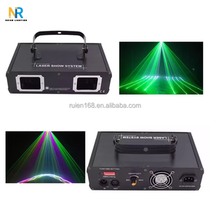 <span class=keywords><strong>Pro</strong></span> <span class=keywords><strong>RGB</strong></span> 3in1 Projecteur de lumière Laser couleur Double tête Laser Show avec effet de numérisation pour DJ Theme Park Source de lumière LED - Product Image 4