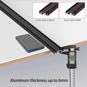 Morden Style 5mm <span class=keywords><strong>Rail</strong></span> Aluminium PC Intérieur Home Office Spotlight COB Magnétique Led Track Light - Product Image 4