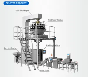 Nouvelle conception de Machine de pesage et d'emballage à 10 têtes multiples