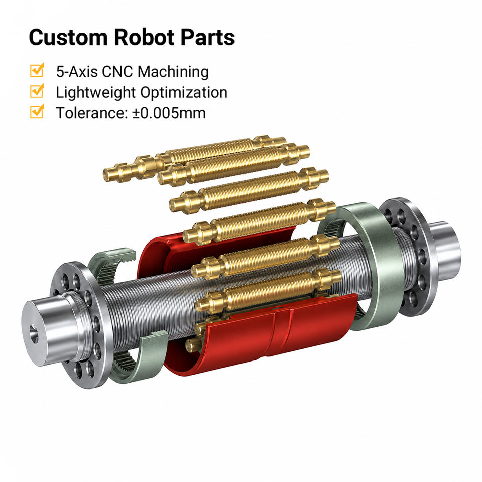 Customized Stainless Steel Humanoid Robot CNC Machining Parts Planetary ...