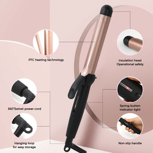 <span class=keywords><strong>Rizador</strong></span> de pelo instantáneo <span class=keywords><strong>profesional</strong></span>, <span class=keywords><strong>rizador</strong></span> de pelo eléctrico giratorio de cerámica, Barril - Product Image 5