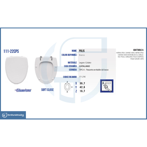 Catalano Vaso Polis Copriwater Premium per WC - Product Image 5