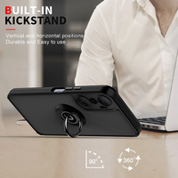 Casing ponsel dipasang di mobil, untuk Infinix Hot 20 4G 5G, casing pelindung belakang kulit cincin jari dengan cincin magnetik TPU PC Anti jatuh