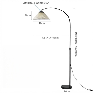 Lámpara de Pie de Hierro Minimalista de Estilo Nórdico con LED para Sala de Estar y Dormitorio, Luz Nocturna Decorativa - Product Image 6