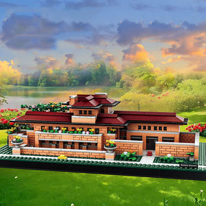 Wange 5246 - Juego de Construcción de Bloques de Rompecabezas Personalizados de la Casa Robie, Atracción Arquitectónica Famosa, Modelo de Juguete para Niños, Regalo - Product Image 2