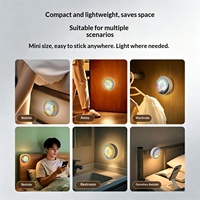 Veilleuse à induction magnétique peinte, design moderne et minimaliste, lumière blanche, rechargeable 5V, pour le sommeil