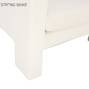Canapé individuel moderne, <span class=keywords><strong>fauteuil</strong></span> confortable rembourré, salon, meubles de maison, fauteuils d'appoint blancs de <span class=keywords><strong>luxe</strong></span>, lot de <span class=keywords><strong>2</strong></span> - Product Image 6