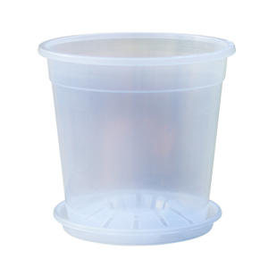 प्लास्टिक स्पष्ट पारदर्शी गोल जड़ नियंत्रण स्लाइट गार्डन प्लांट पॉट pp orchid बर्तन छेद के साथ छेद साफ ऑर्किड प्लास्टिक पॉट - Product Image 2