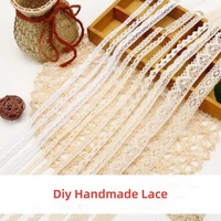 Bande de dentelle large tissée en polyester et coton, accessoire de bricolage de Chine pour nappes, housses de canapé, literie et rideaux