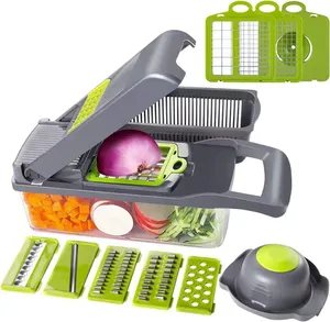  MAIPOR Vegetable Chopper - Onion Chopper - Multifunctional 15  in 1 Professional Food Chopper - Dicer Cutter - Kitchen Veggie Chopper with  Container - Egg Slicer : Home & Kitchen