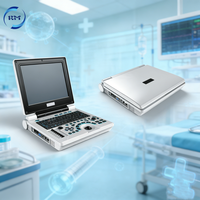 Appareil d'échographie portable noir et blanc avec écran de 12,1 pouces, scanner d'échographie numérique 2D pour hôpital et clinique