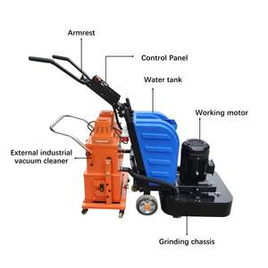 Pulidora de Pisos Eléctrica de 220V, Pulidora de Concreto con Aspiradora Externa - Product Image 2