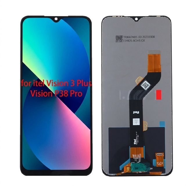 6.6 Inch LCD Touch Screen Digitizer Full Assembly Replacement Display for Itel Vision 3 Plus P38 Pro Smartphone Repair Parts
