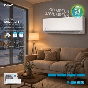 ZERO Z-MAX US <b>Mini</b> Split <b>Air</b> <b>Conditioner</b> 9000-24000 BTU R32 Heat Pump 24 SEER2 Wall Mounted AC AHRI for Project Sub-Zero Weather - Product Image 4