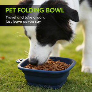 Comederos y Bebederos Plegables de Silicona 2 en 1 con Forma de Pata, Ecológicos y Portátiles para Perros y Gatos, Personalizables con Marca - Product Image 3