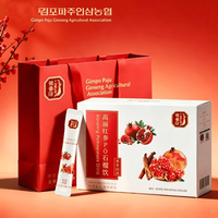 LUMIFLORA Extrait Liquide d'Herbes de Ginseng Rouge Coréen et de Grenade, 5 Ans de Fermentation