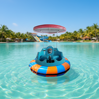 Équipement gonflable de jeu d'eau de bateau de butoir électrique adulte pour le moteur en acier de PE de tour de rivière de parc d'attractions pour l'eau de parcs