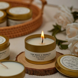 <strong>2026</strong> Most Popular Custom Fragrance Metal Round Can Tin Soy Wax Scented <strong>Candle</strong> for Home <strong>Decor</strong> - Product Image 1