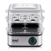RAF Auto Shut Off 16 Oeufs Dur Pochés Capacité Œufs Cuiseur à Oeufs Électrique avec Tasse