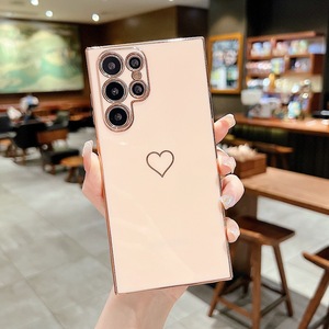 Funda de teléfono con corazón de amor galvanizado 6D, para Samsung Galaxy S22 Plus <span class=keywords><strong>Ultra</strong></span> S20 FE A13 <span class=keywords><strong>A33</strong></span> A53 5G - Product Image 5