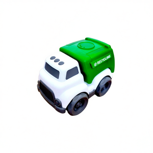Camión de Basura de Juguete para Niños, Vehículo de Reciclaje, Camión de Servicio Urbano, Camión de Juego de Plástico Duradero con Malla - Product Image 2