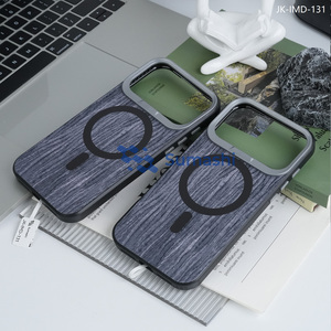 Funda de Lujo para Teléfono con Diseño de Madera, <span class=keywords><strong>Carga</strong></span> Inalámbrica, TPU y PC, Resistente a Impactos y Agua, para <span class=keywords><strong>iPhone</strong></span> 17/16 Pro Max/15/14/13/<span class=keywords><strong>12</strong></span> - Product Image 3