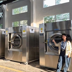 Chuyên nghiệp thương mại máy giặt 70kg phía trước tải máy giặt vắt - Product Image 1