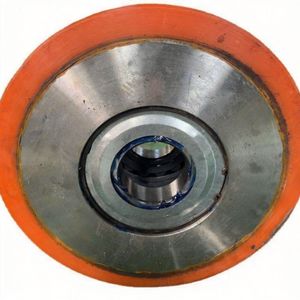 Roda de Poliuretano com Núcleo de Ferro Reforçado, Roda de Direção Industrial com Chaveta 125*50 Henan - Product Image 5