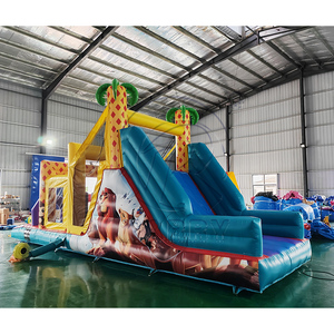 Juegos Inflables Interactivos Personalizados con Temática <span class=keywords><strong>de</strong></span> Animales <span class=keywords><strong>de</strong></span> Safari, Obstáculos Inflables para Niños, para Eventos al Aire Libre - Product Image 4