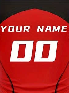 Người đàn ông bóng đá Jersey với thăng hoa thiết kế thể thao ngắn tay áo T-Shirts lưới thoáng khí có tính năng đội tên và số logo - Product Image 5